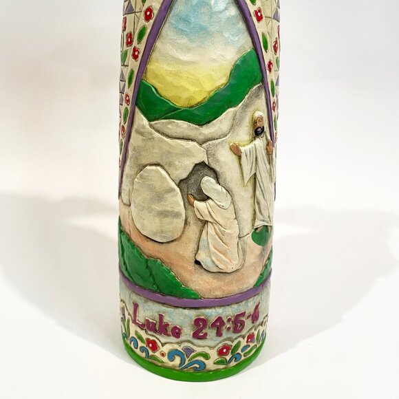 Jim Shore Heartwood Creek Resurrection Angel Figurine, 4004748, Luke 24: 5-6 - Picture 3 of 7